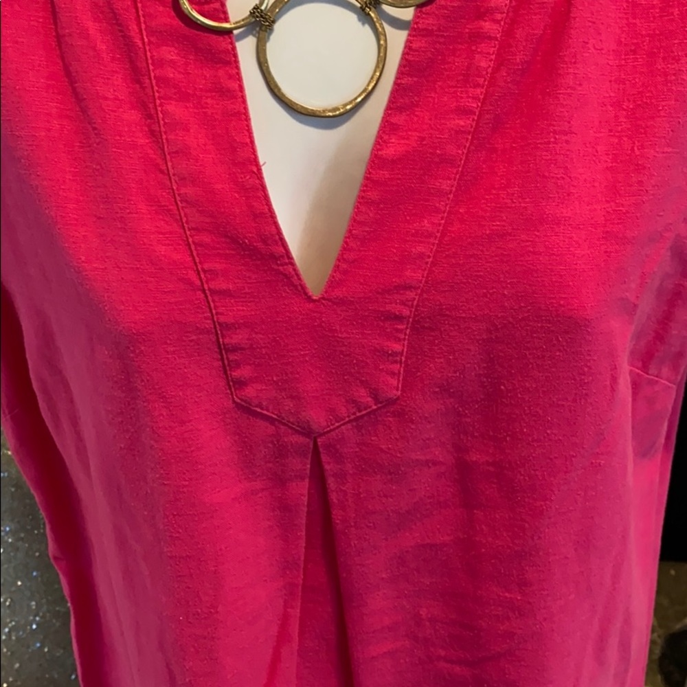 VINEYARD VINES Fuchsia tunic dress